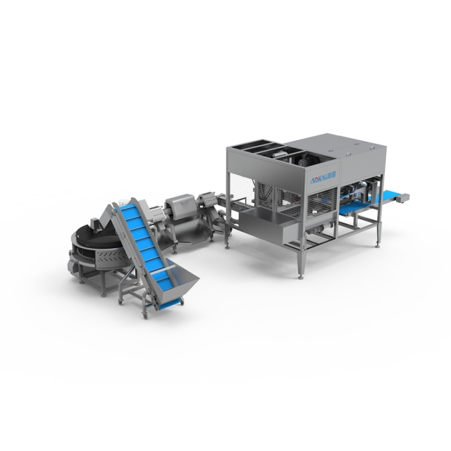Double head automatic bagging line